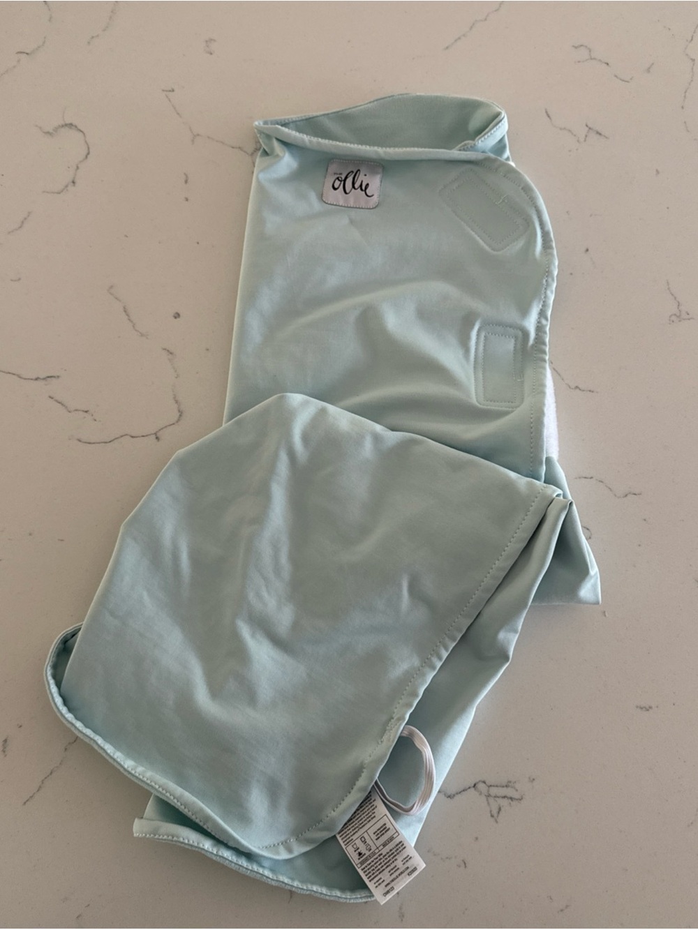 The Ollie Baby Light Blue Swaddle Wrap Baby Sleep Sack Adjustable